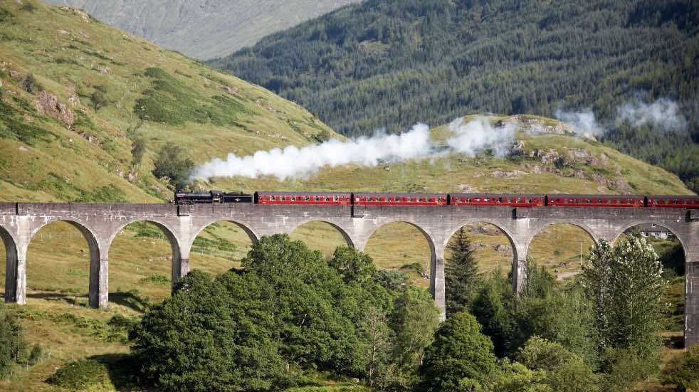 The Jacobite steam train